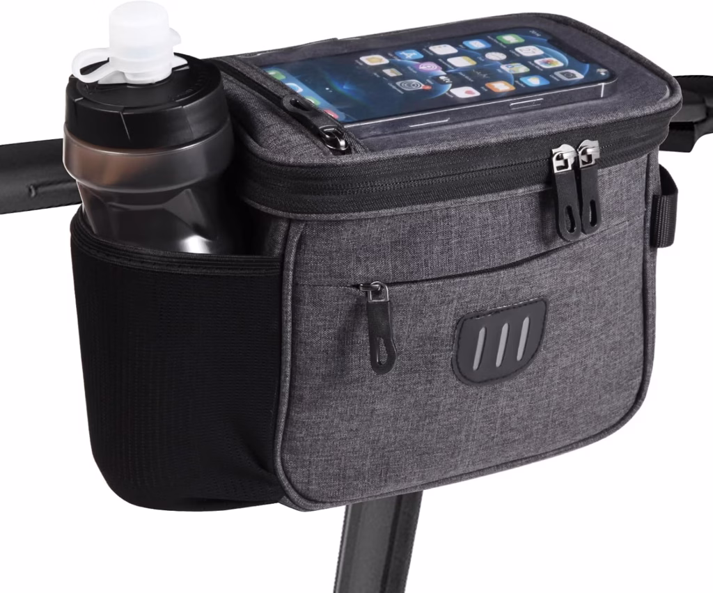 JXLHZLF Large Capacity Cycling Handlebar Bag with a Front Storage Pouch