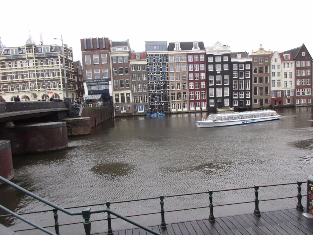 Sightseeing boat on cruise in Amsterdam