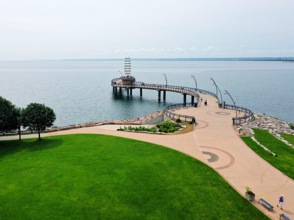 Pier along Lake Ontario in Burlington