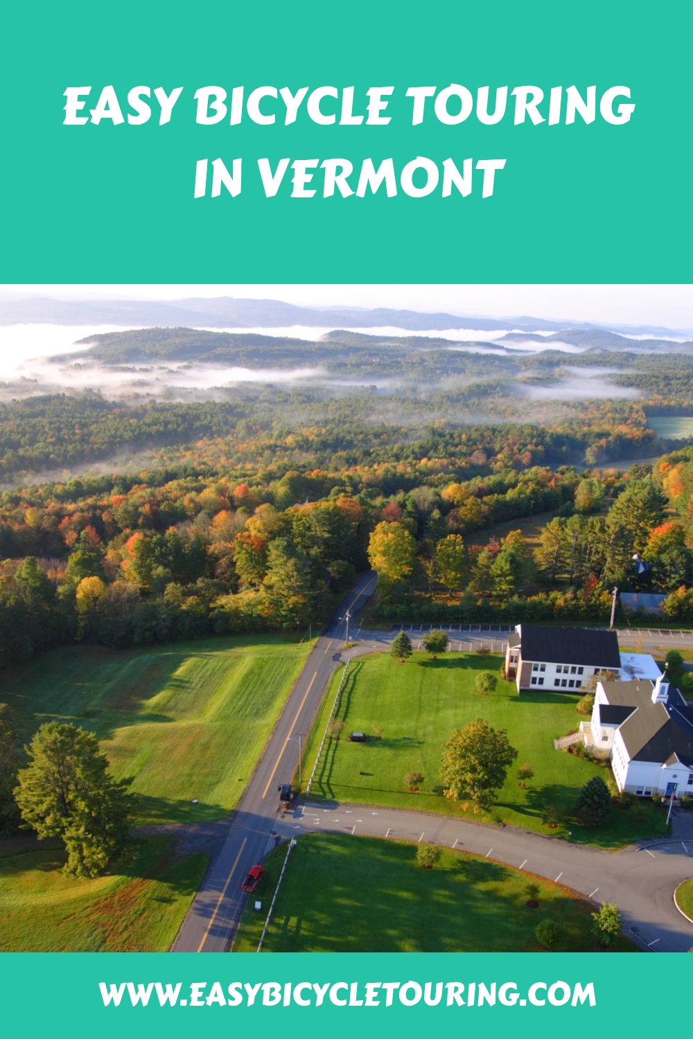 Easy Bicycle Touring in Vermont generated pin 850