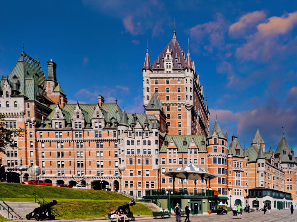 Fairmont Chateau Frontenac in Quebec City from the Dufferin Terrace