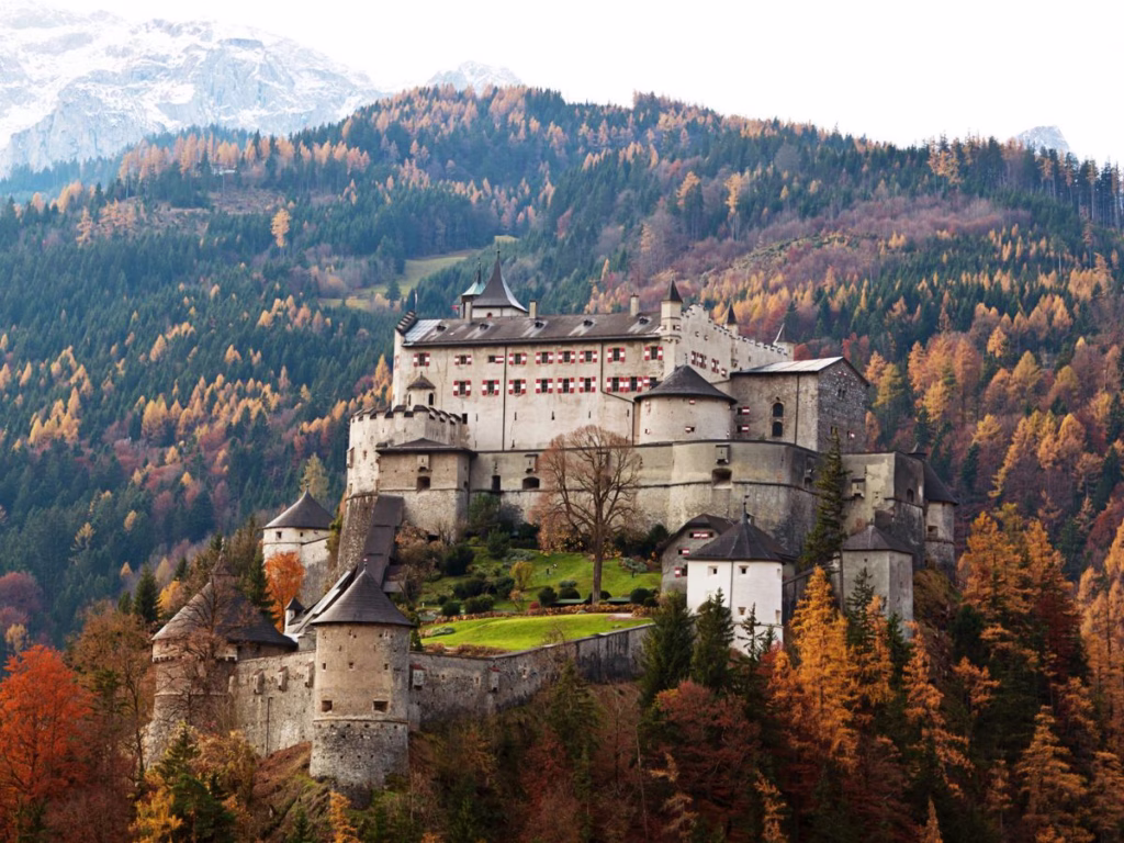 Hohonwerfen Castle in Werfen, Austria