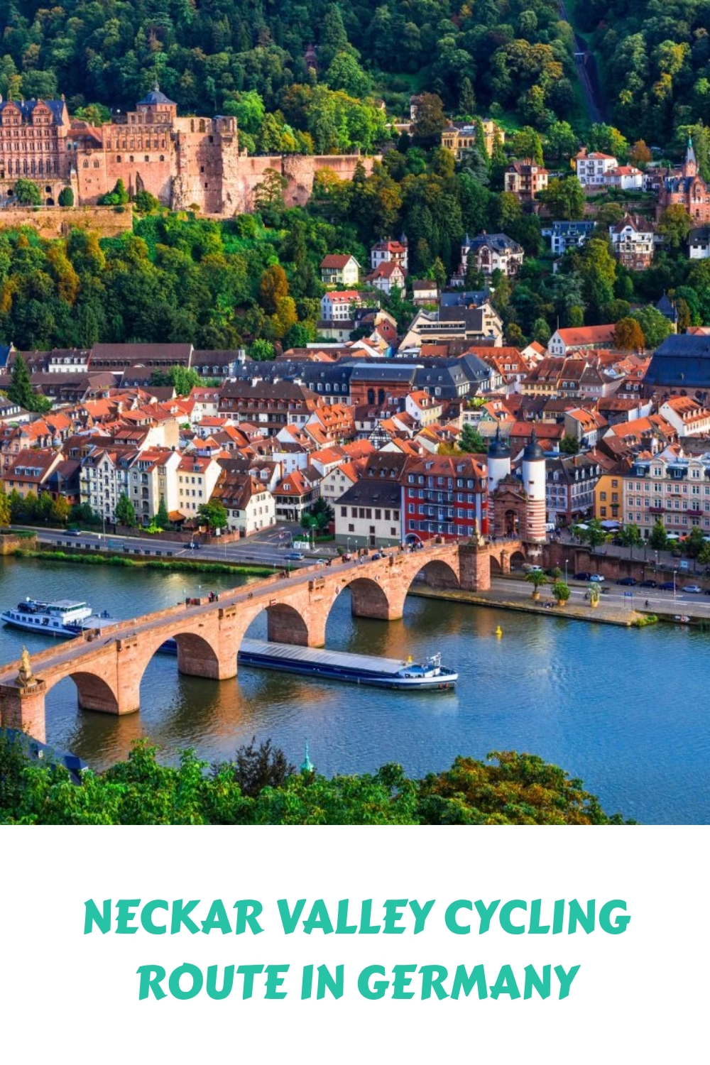Neckar Valley Cycling Route in Germany generated pin 2876