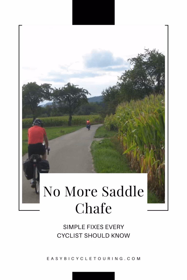 No More Saddle Chafe tips for cyclists