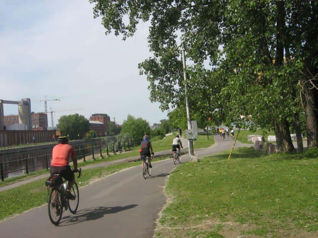 Lachine Canal Cycling in Montreal