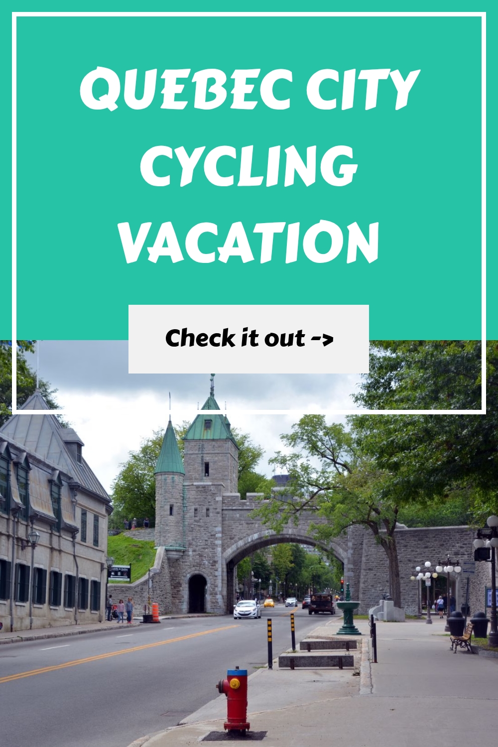 Quebec City Cycling Vacation generated pin 3019