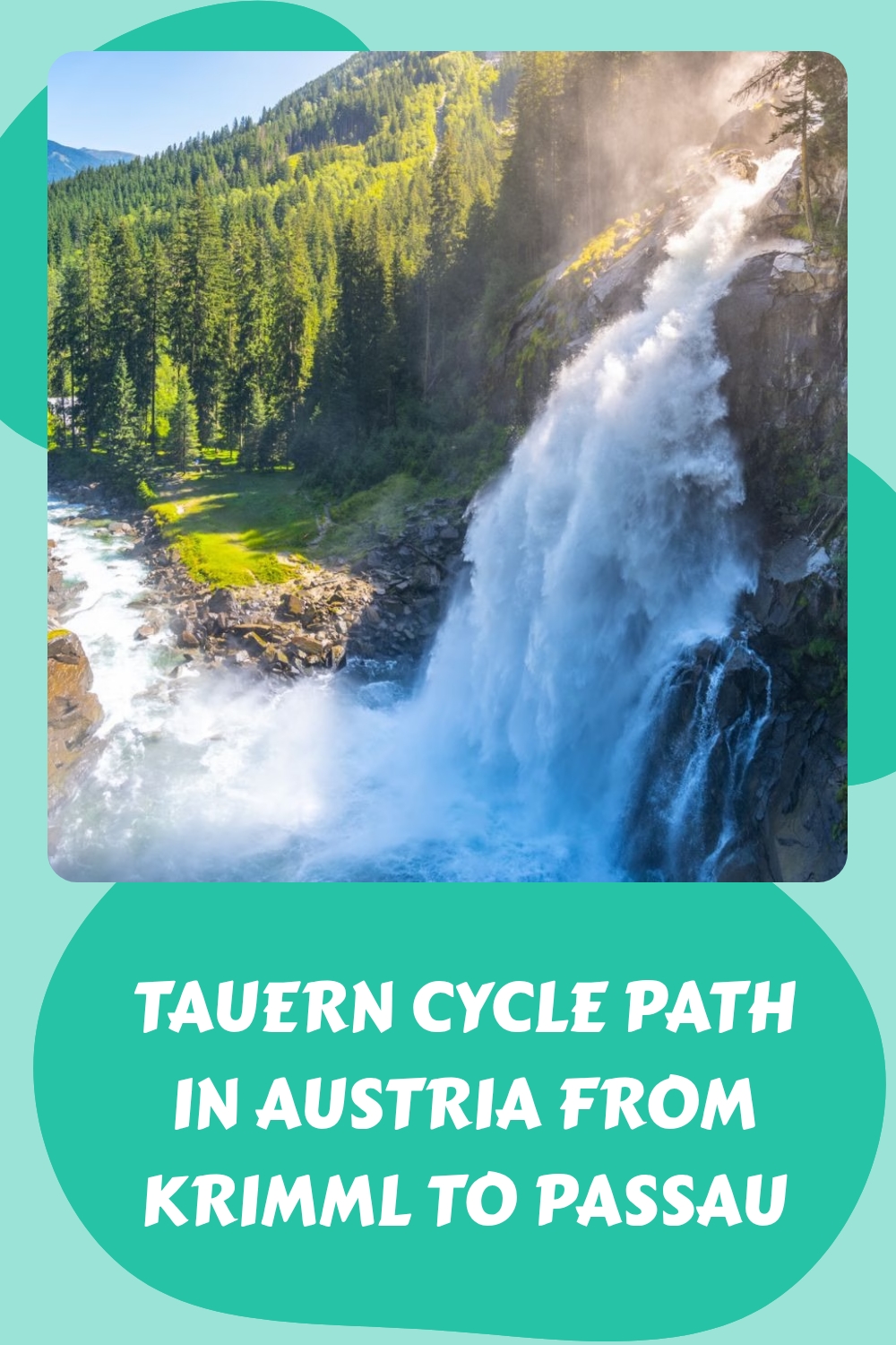 Tauern Cycle Path in Austria from Krimml to Passau generated pin 2626 1