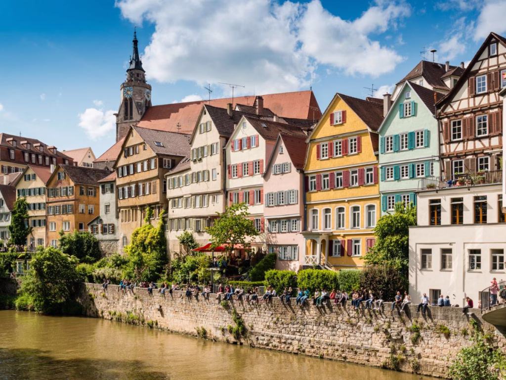 Waterfront in Tubingen, Germany