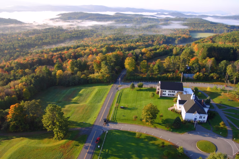 Looking towards Lake Champlain in Vermont
